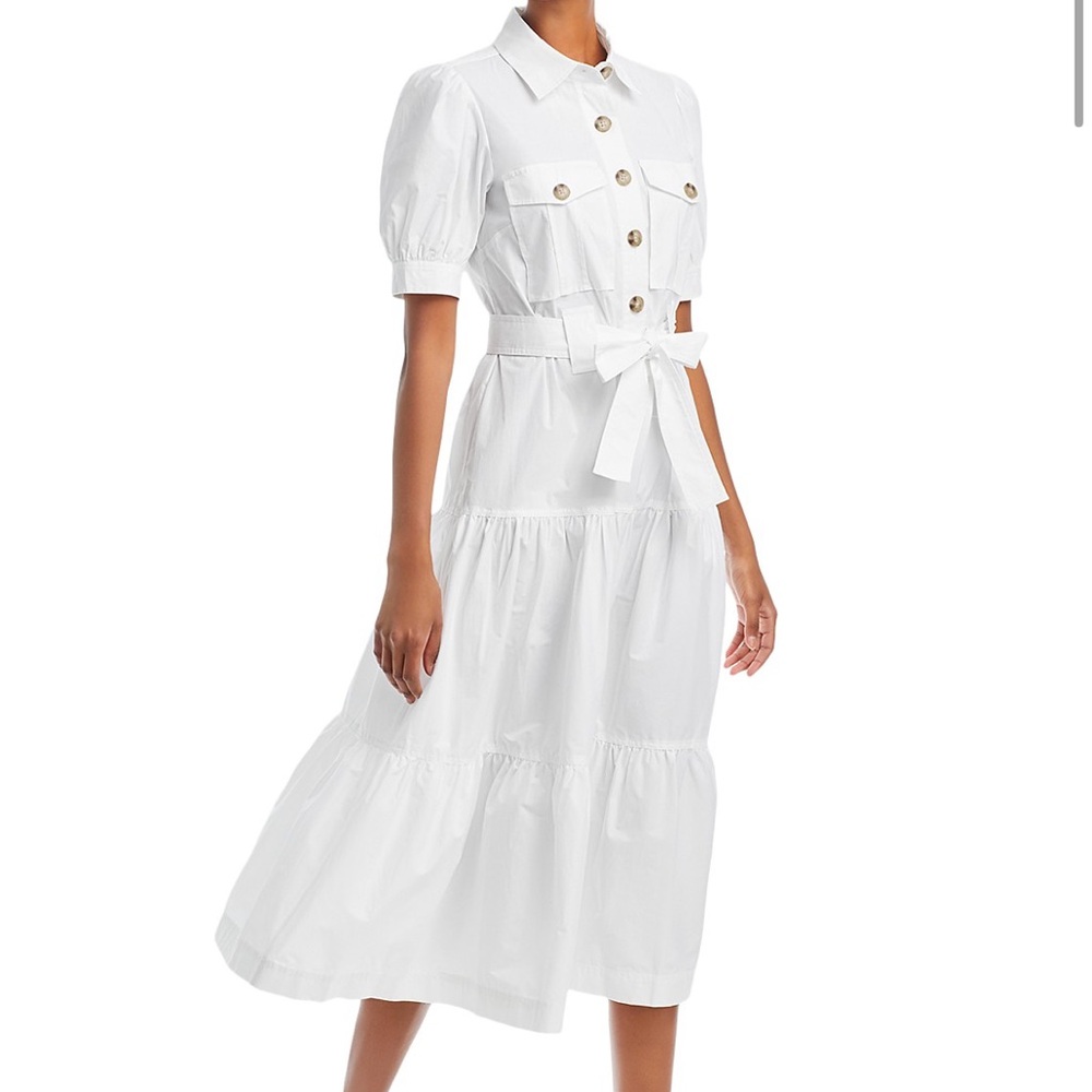 Derek Lam 10 Crosby Buffy Tiered Midi Dress